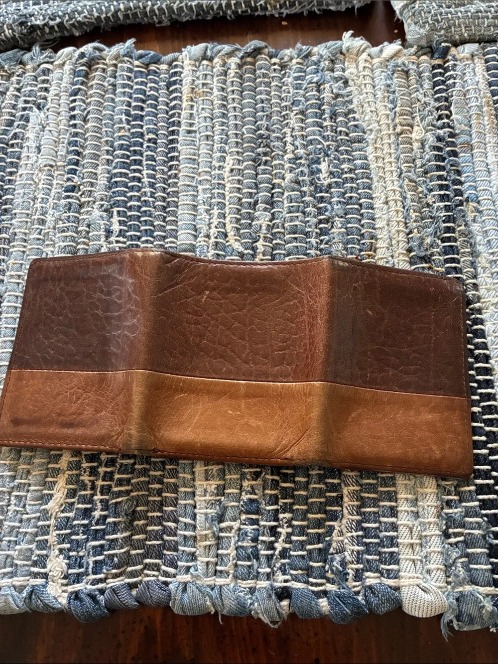 Duluth Trading Men's Two-Tone Brown Leather Bi-Fold Wallet